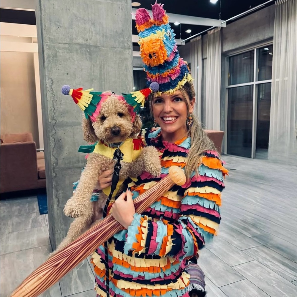 Piñata Multicolor Fringe Halloween Costume